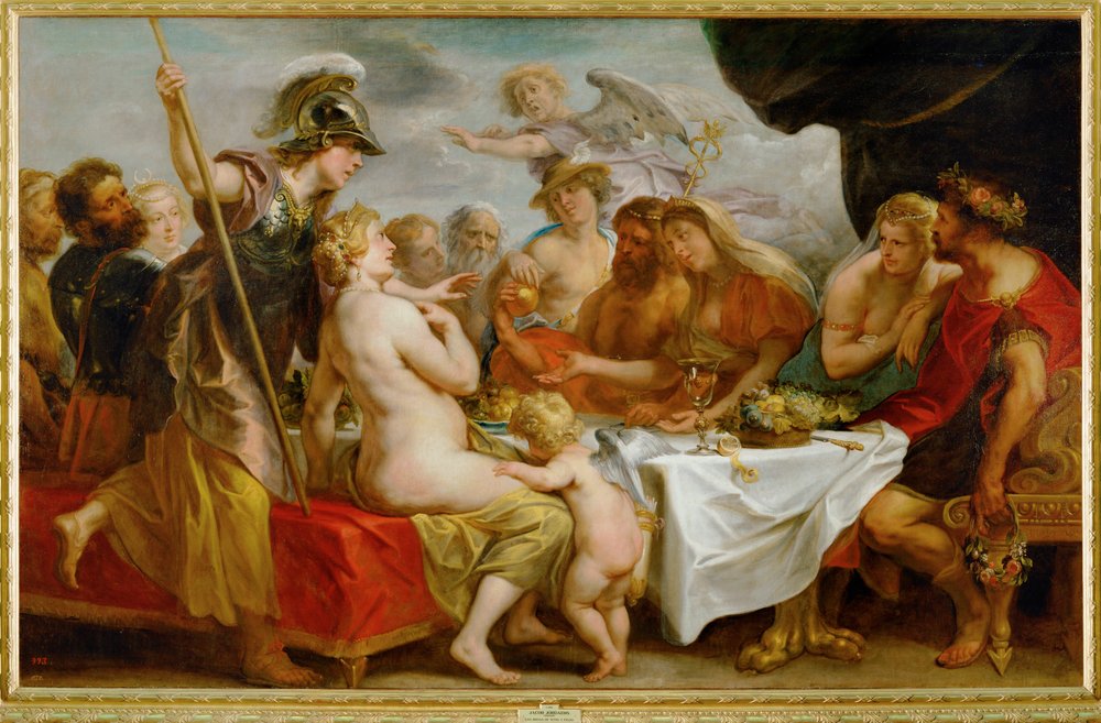 Thetis és Peleus esküvője (festmény vászonra) alkotó: Jacob Jordaens