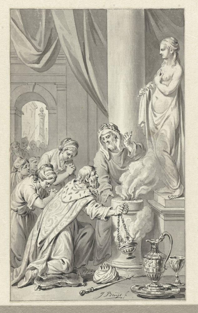 Salamon bálványimádása alkotó: Jacobus Buys
