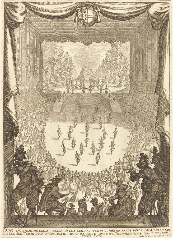 Első Intermezzo, 1617. alkotó: Jacques Callot