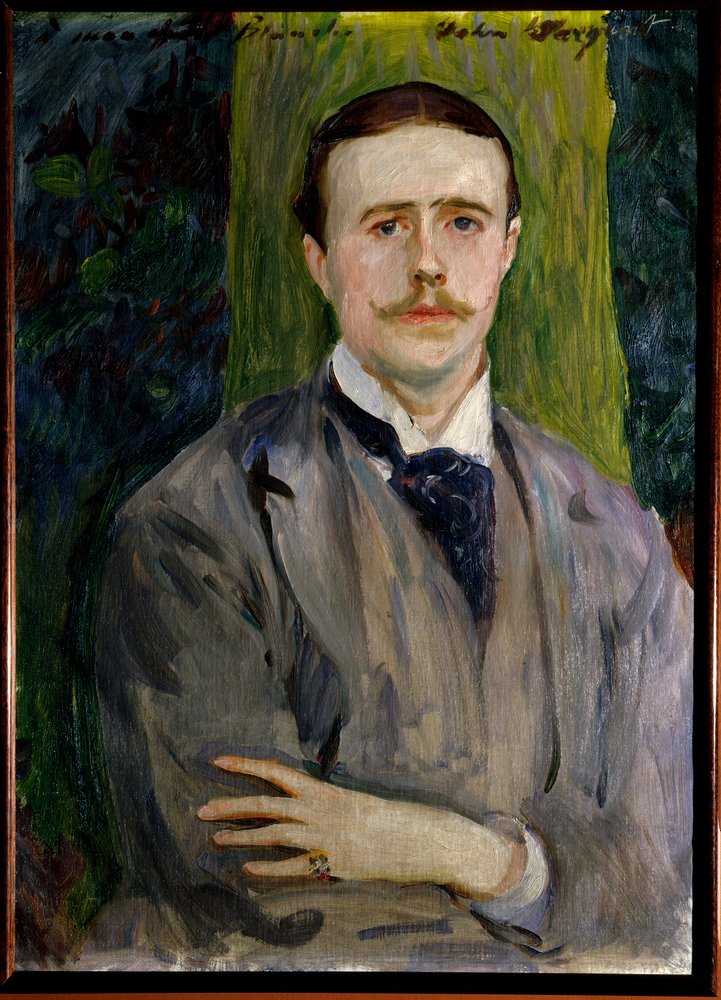 Jacques Emile (Jacques-Emile) Blanche (1861-1942) francia festő portréja. Az amerikai John Singer Sargent (1856-1925) festménye. Rouen, Szépművészeti Múzeum alkotó: Jacques-Emile Blanche