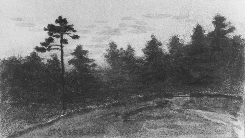 Táj McGuire Scrapbookból, 1908. alkotó: James Henry Moser