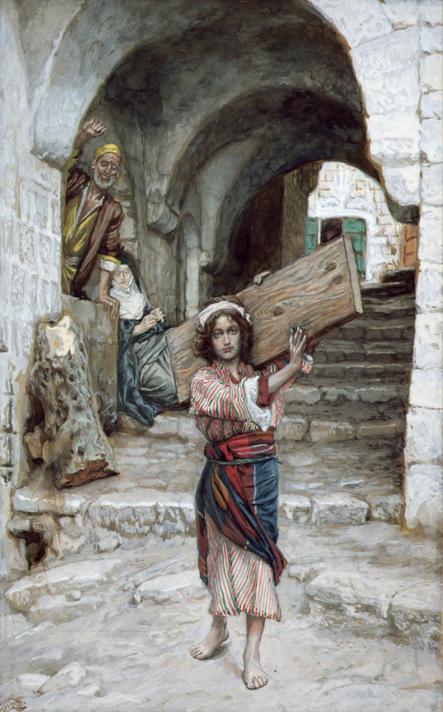 Jézus ifjúsága, illusztráció a Krisztus életéhez, 1886-94 (wc és gouache kartonon) alkotó: James Jacques Joseph Tissot