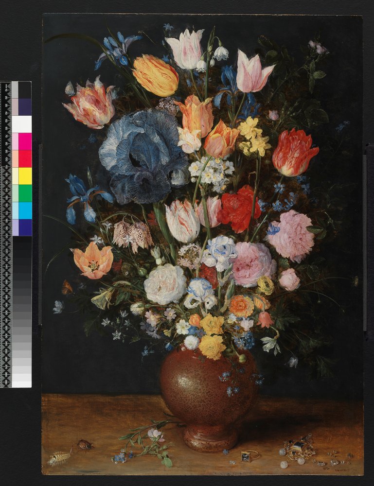 Kőedény váza virágokkal, kb. 1607-8 alkotó: Jan the Elder Brueghel