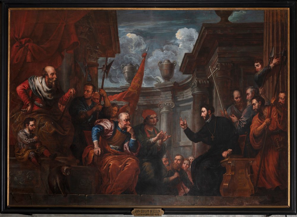 Xavéri Szent Ferenc vitában a japán császárral alkotó: Jan-Erasmus Quellinus