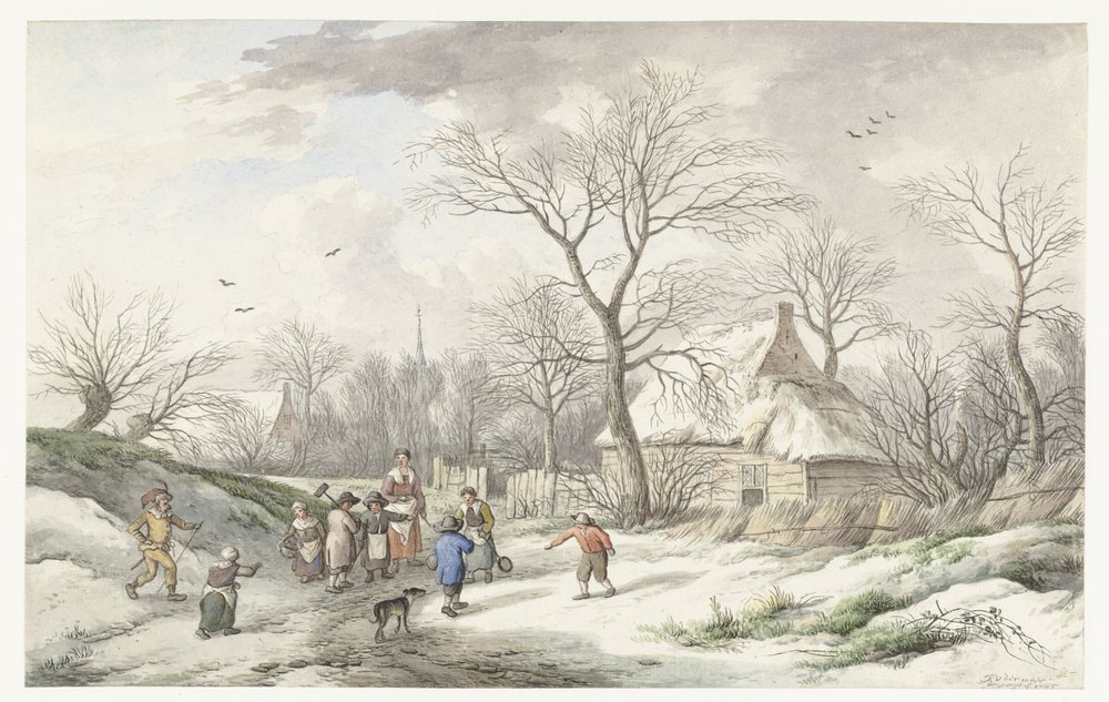 Tél: gyülekezés húshagyókeddre alkotó: Jan van der Meer (II)