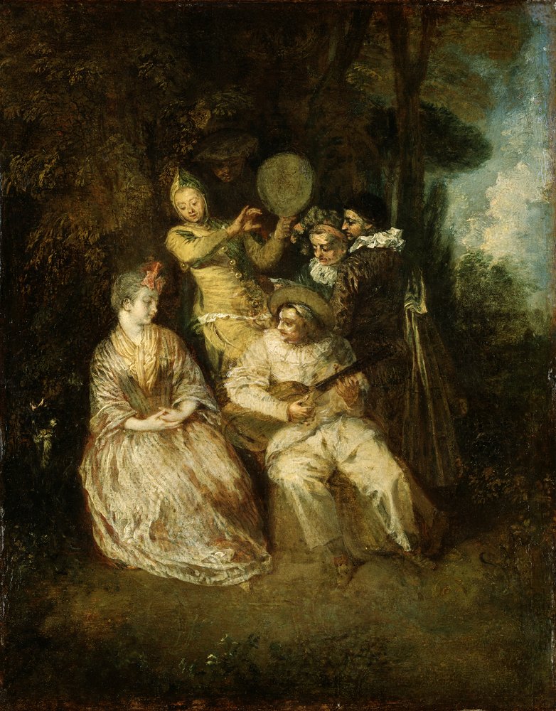 Az olasz szerenád alkotó: Jean-Antoine Watteau