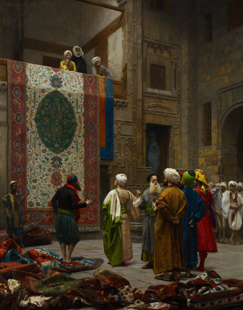 A szőnyegkereskedő alkotó: Jean Leon Gerome