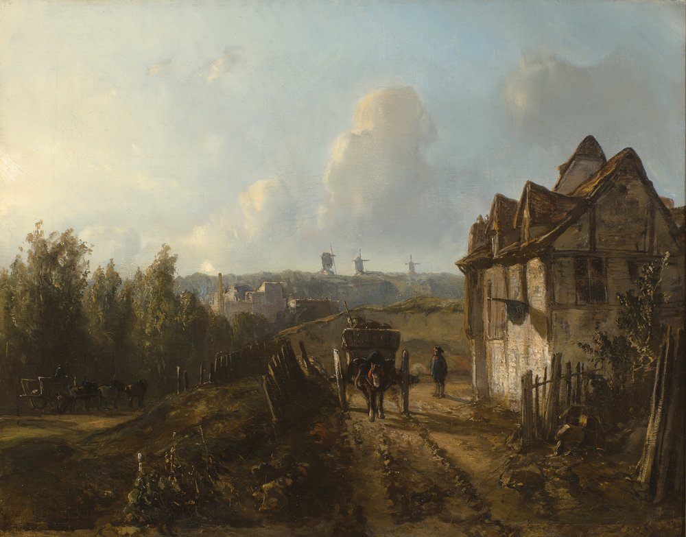 Nézet a Monmartre-ra alkotó: Johan Jongkind