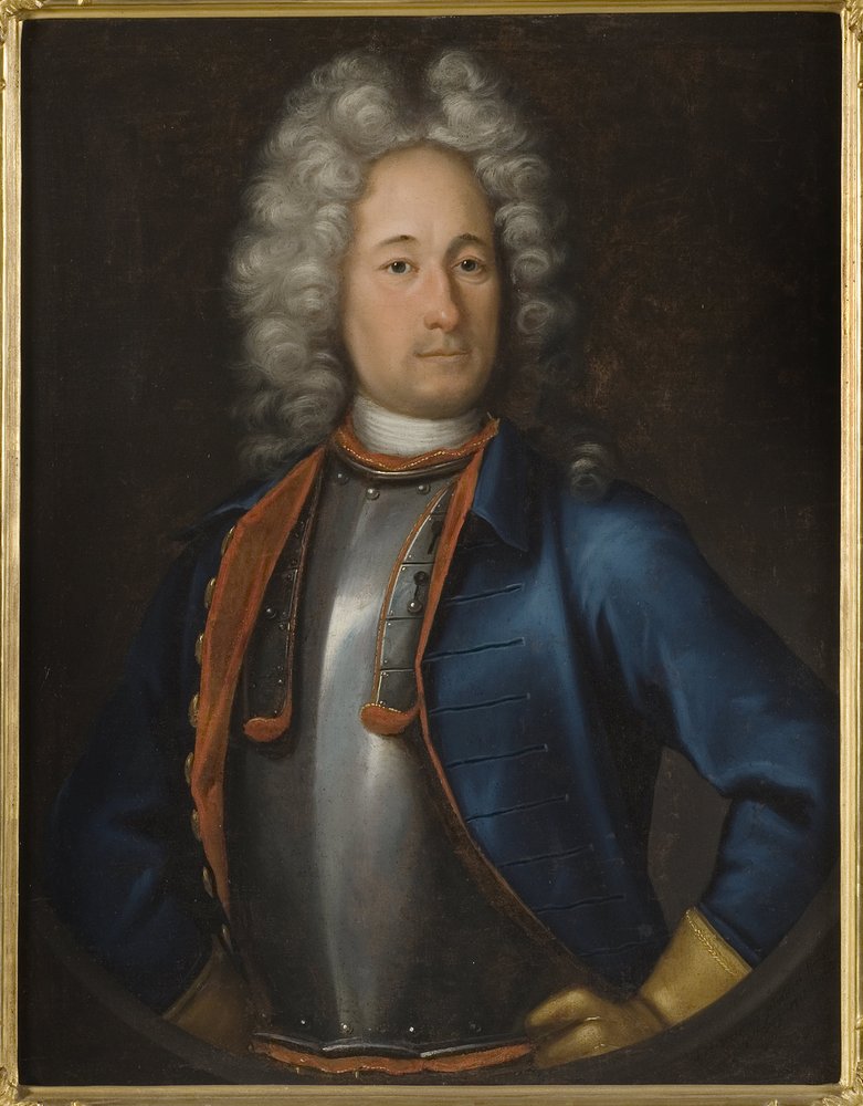 Olof Stromstierna admirális (1664-1730) portréja, Wedekind, Johann-Heinrich (1674-1736). Olajfestmény alkotó: Johann Heinrich Wedekind