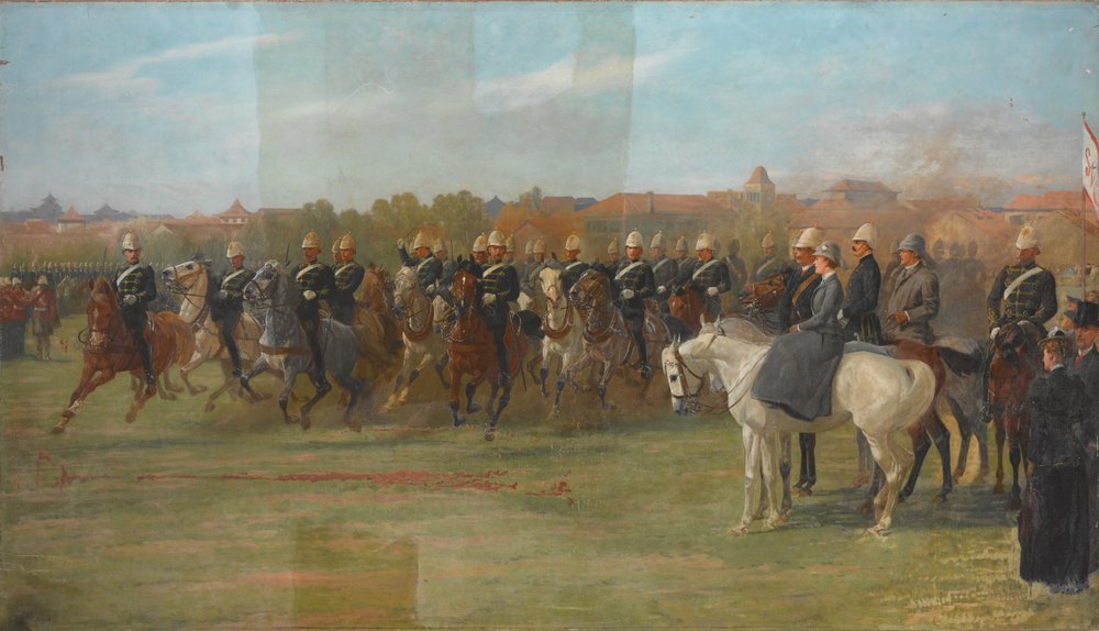 The Shanghai Volunteers at a Review, 1892 alkotó: John Charlton