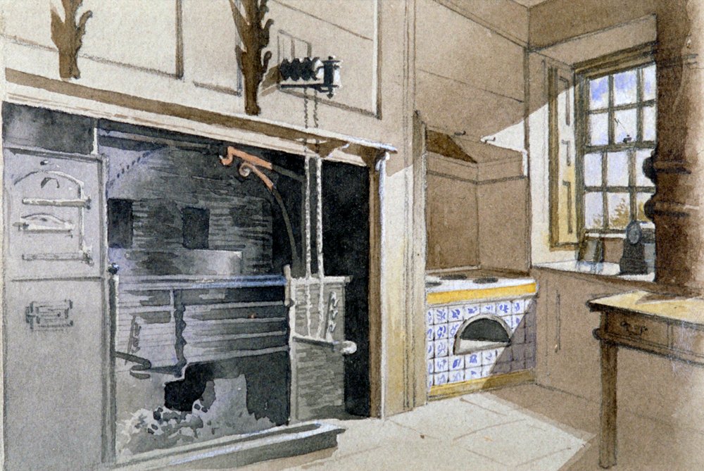 Konyhai tűzhely és holland sütő, 21 Austin Friars Street, City of London, 1885 alkotó: John Crowther