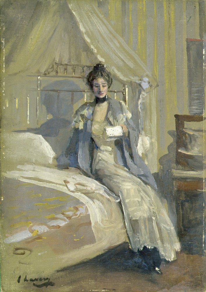 A levél (olaj, farostlemez) alkotó: John Lavery