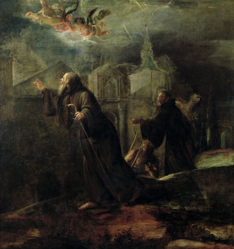 Paolai Szent Ferenc látomása alkotó: Jose Jimenez Donoso