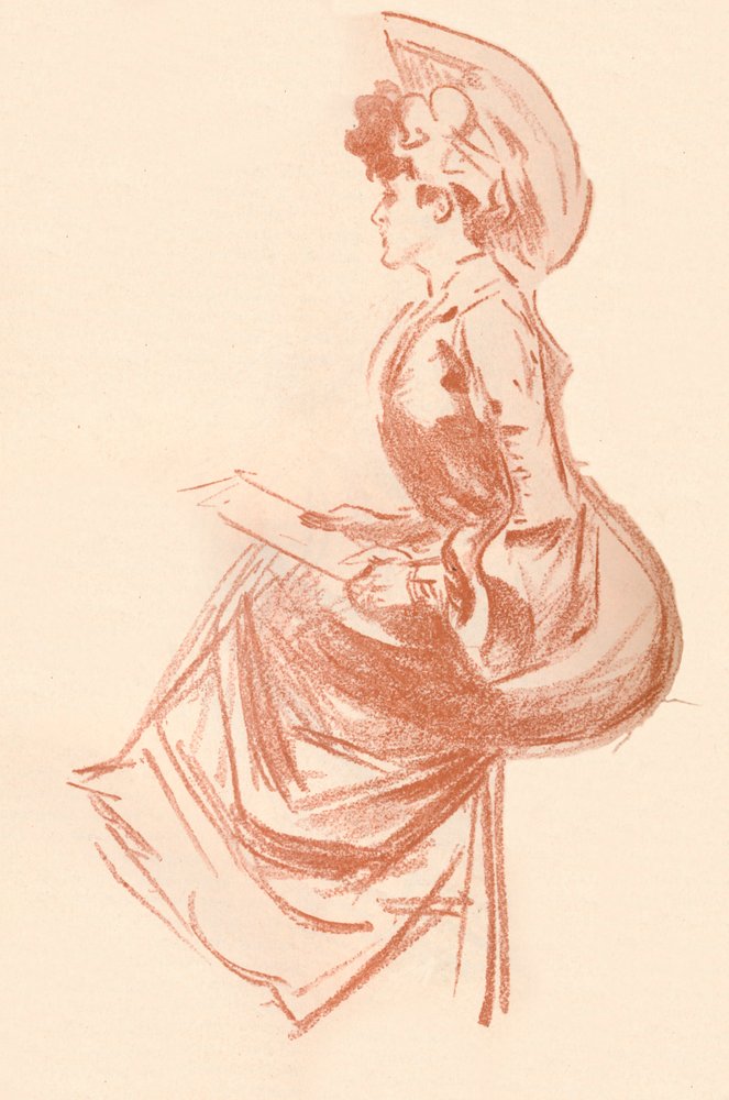 Rajz szangvinikus nyelven, c1900 1903-1904 alkotó: Jules Cheret