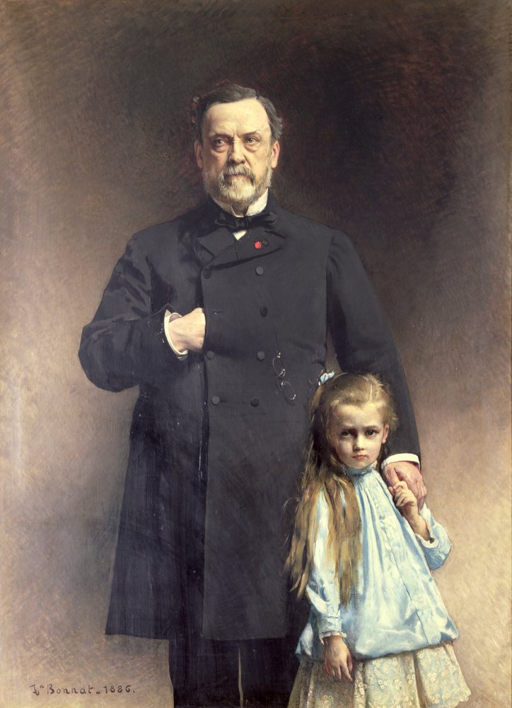 Louis Pasteur (1822-95) és unokája, Camille Vallery-Radot (1880-1927), 1886 alkotó: Leon Joseph Florentin Bonnat