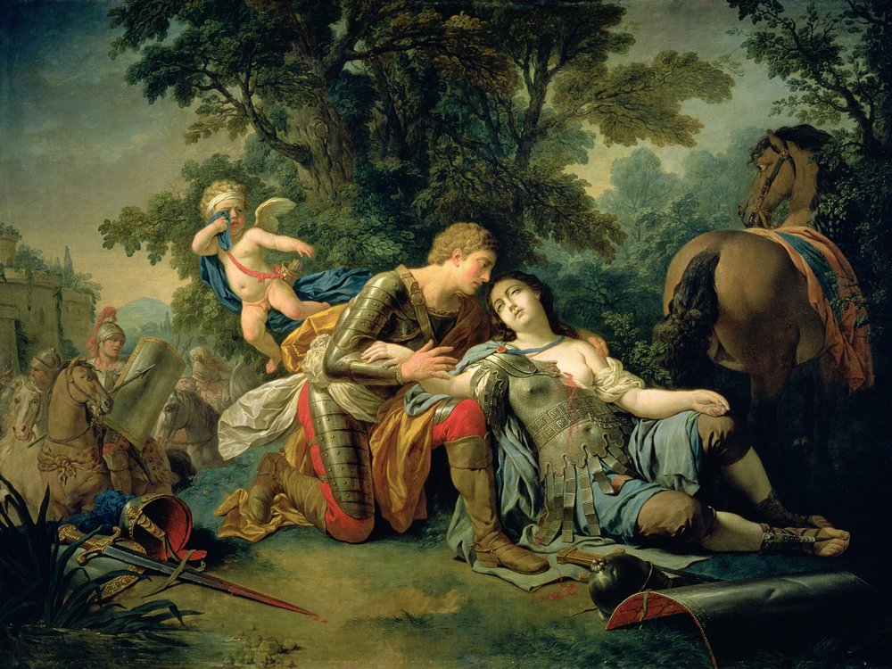 Tancred és Clorinda, 1761 alkotó: Louis Jean François Lagrenée