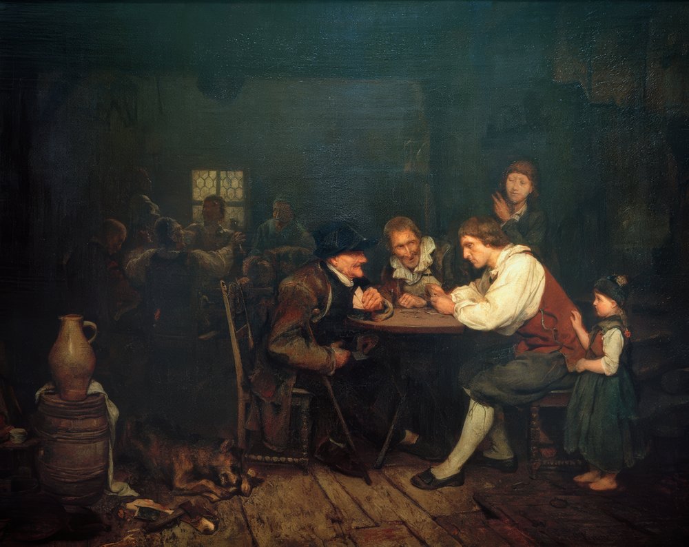 A kártyacsalók alkotó: Ludwig Knaus