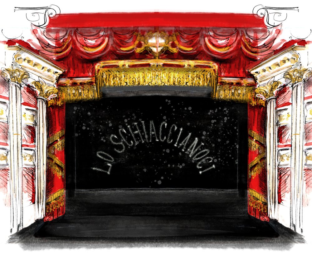 La Scala, 2018 (akvarell, papír, digitális) alkotó: Marianna Kulukundis