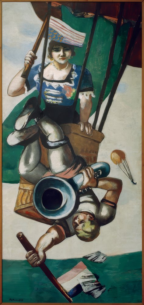 Aerialisták alkotó: Max Beckmann