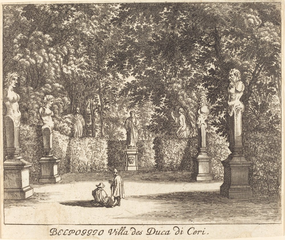 Balpoggio, Ceri herceg villája alkotó: Melchior Küsel after Johann Wilhelm Baur