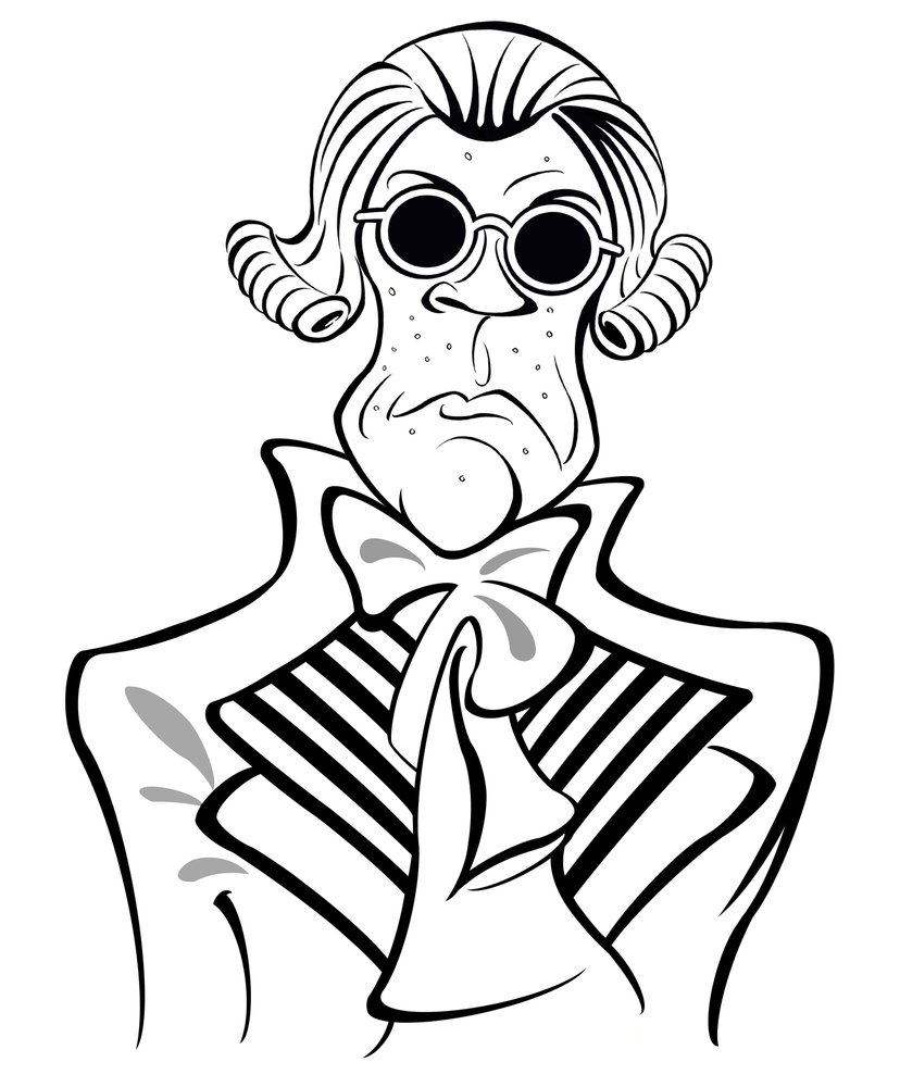 Maximilien Robespierre, 2019 (tinta és digitális) alkotó: Neale Osborne