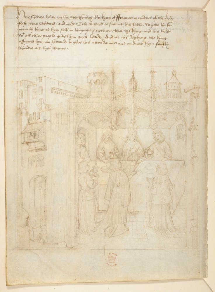Pamut Julius E. IV, art. 6, The Beauchamp Pageants, 1483 körül (tinta pergamen) alkotó: Netherlandish School