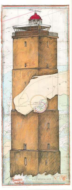 Brandaris / Terschelling / Hollandia alkotó: Ole West