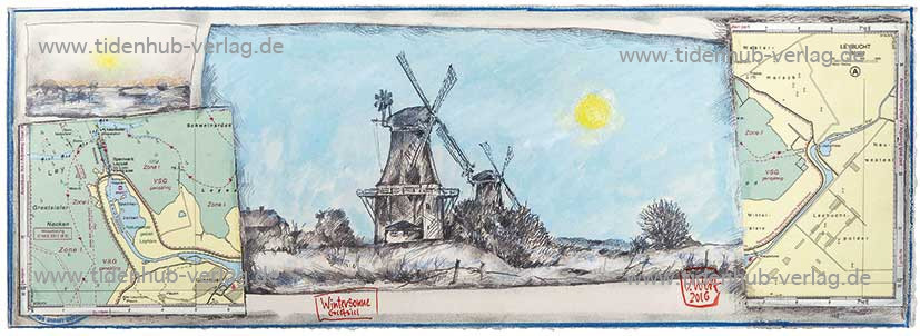 Téli nap Greetsiel alkotó: Ole West