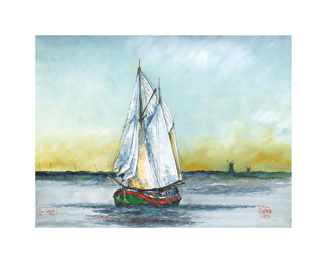 A vízről - Greetsiel alkotó: Ole West