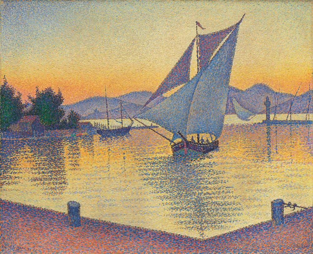 Kikötő naplementében, 236. opus alkotó: Paul Signac