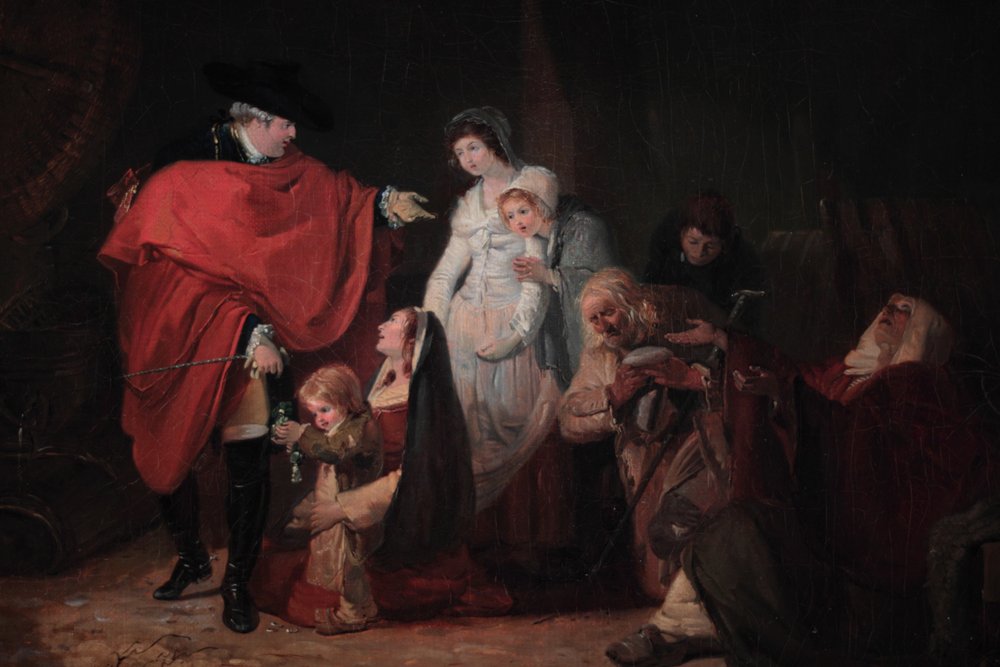 Lajos XVI emberi tulajdonsága (részlet) alkotó: Philibert-Louis Debucourt