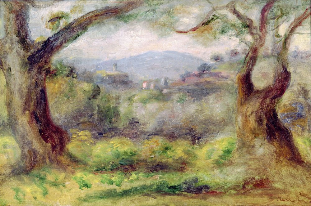 Táj a Les Collettesben, 1910 alkotó: Pierre-Auguste Renoir
