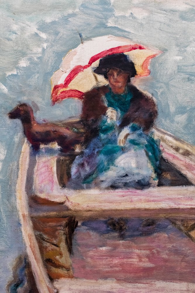 Hajóval, részletesen alkotó: Pierre Bonnard