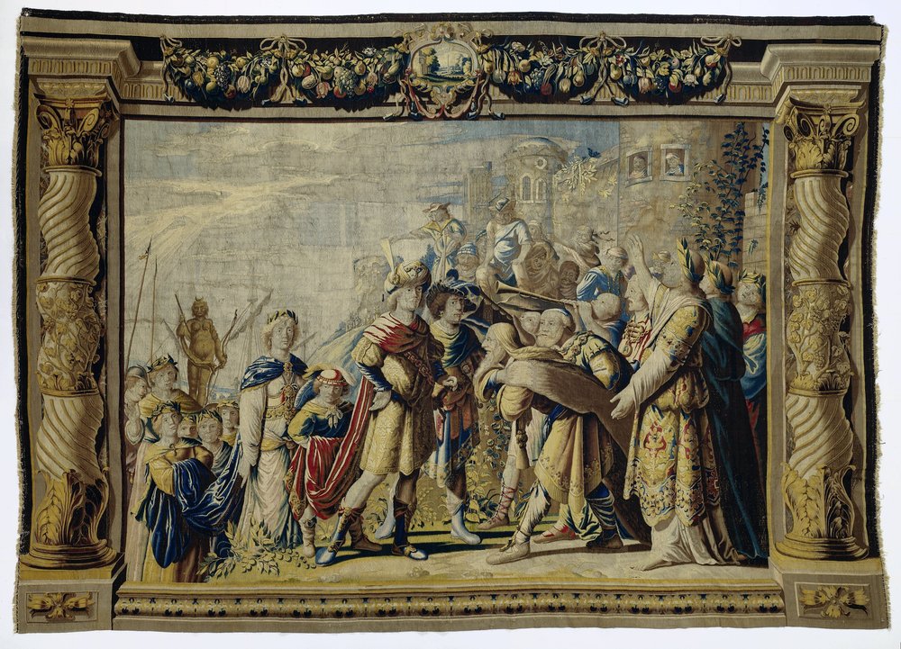 Orestes és Iphigenia hazatérése Aulisban Iphigenia és Orestes története (sorozat címe) alkotó: Pieter de Cracht