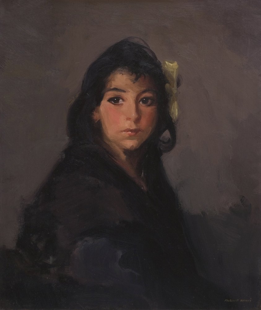 A cigánylány (Barbina), 1912 alkotó: Robert Cozad Henri
