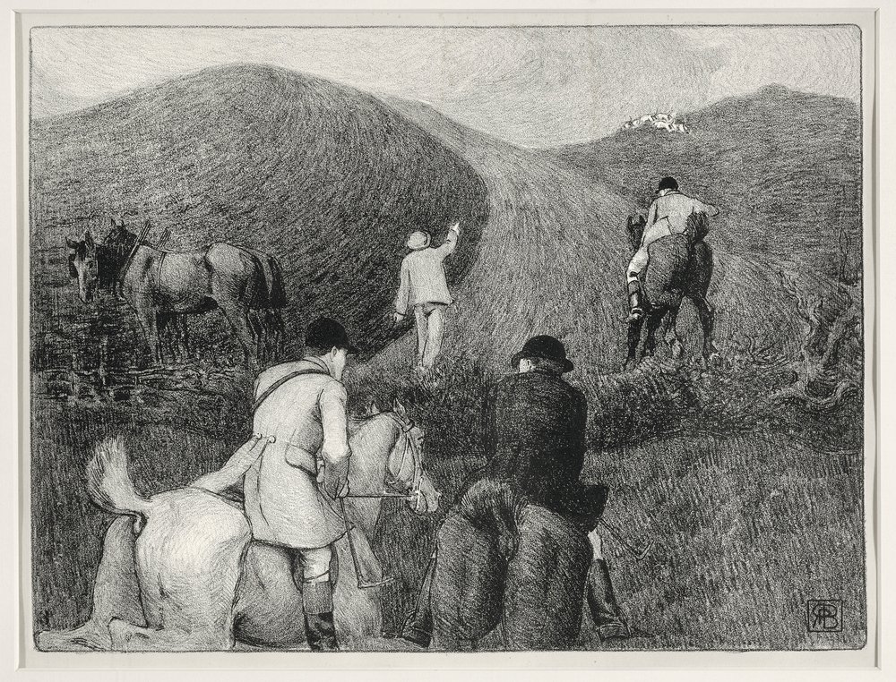 Vadászjelenet (litho) alkotó: Robert Polhill Bevan