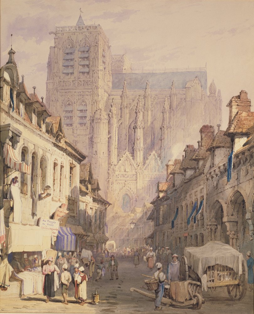Szent Wolfram templom Abbeville-ben alkotó: Samuel Prout