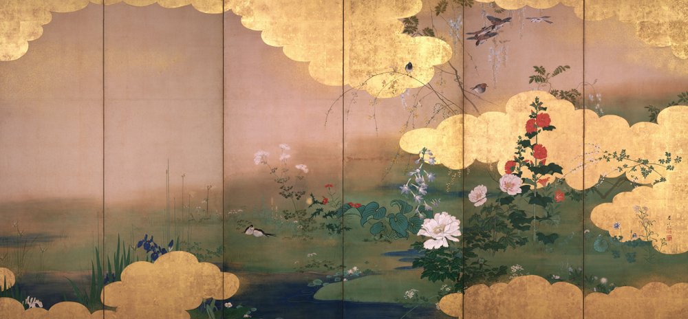 A négy évszak virágai és madarai alkotó: Shibata Zeshin
