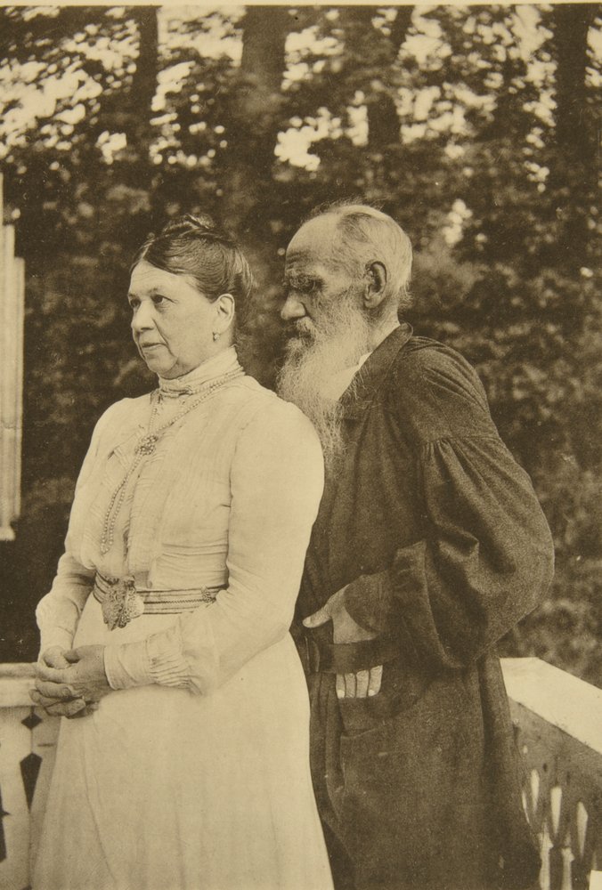Lev Tolsztoj orosz író és felesége, Sophia, Oroszország, 1890-es évek. alkotó: Sophia Andreevna Tolstaya