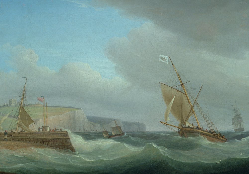 Hajózás Dover előtt, 1760 körül (a párost lásd 444855) alkotó: Thomas Whitcombe