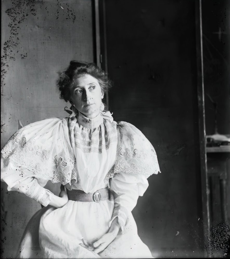 Jennie Dean Kershaw Mrs. Samuel Murray, c. 1897. alkotó: Thomas Eakins