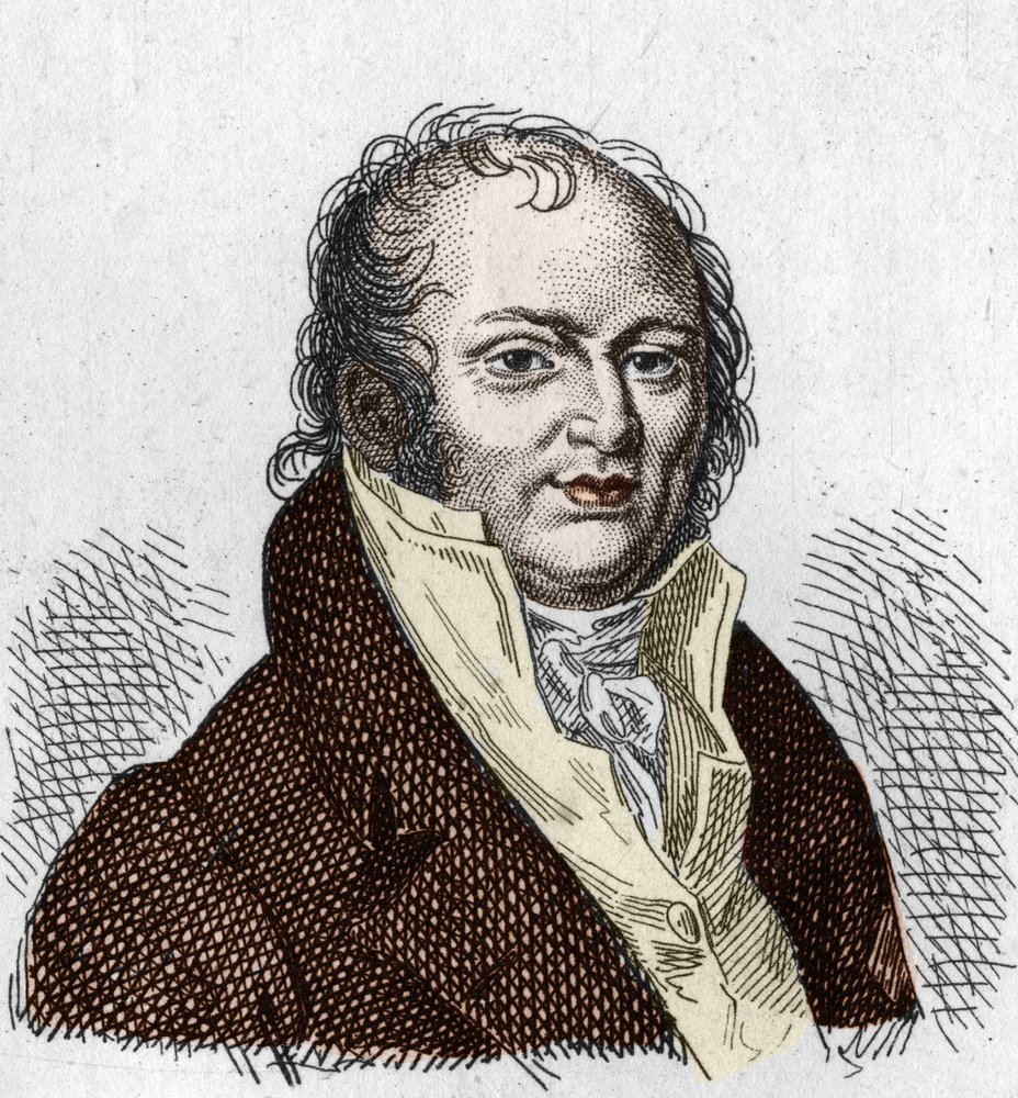 Etienne Geoffroy Saint Hilaire portréja Saint Hilaire (Saint-Hilaire) (1772-1844), francia természettudós. Metszet 1835-ből. alkotó: Unknown artist