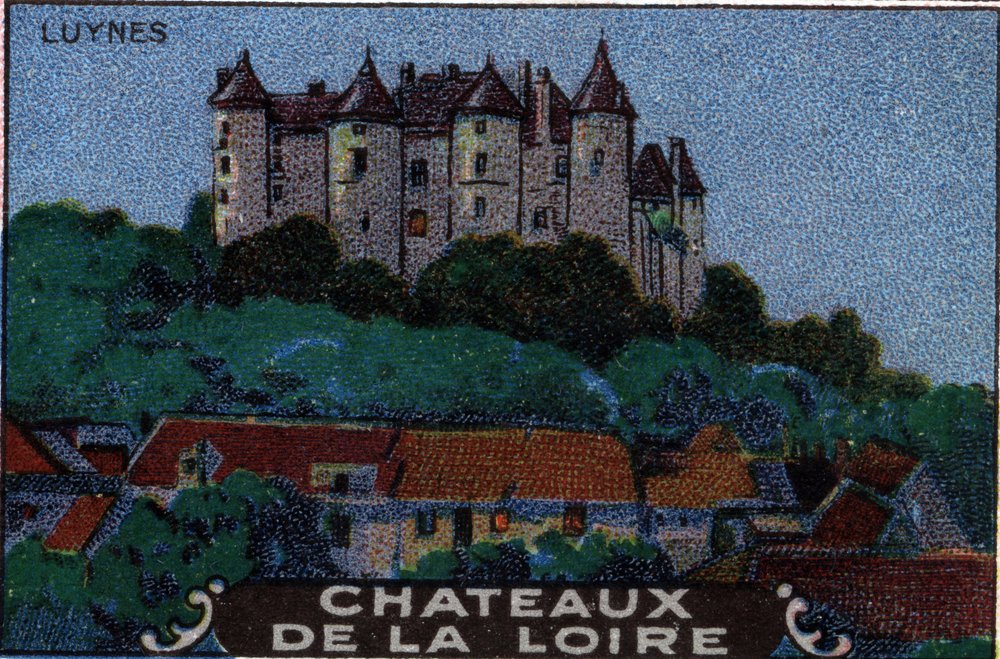 A Loire kastélyai: a Luynes-i kastély, 20. század eleje (kromo) alkotó: Unknown Artist