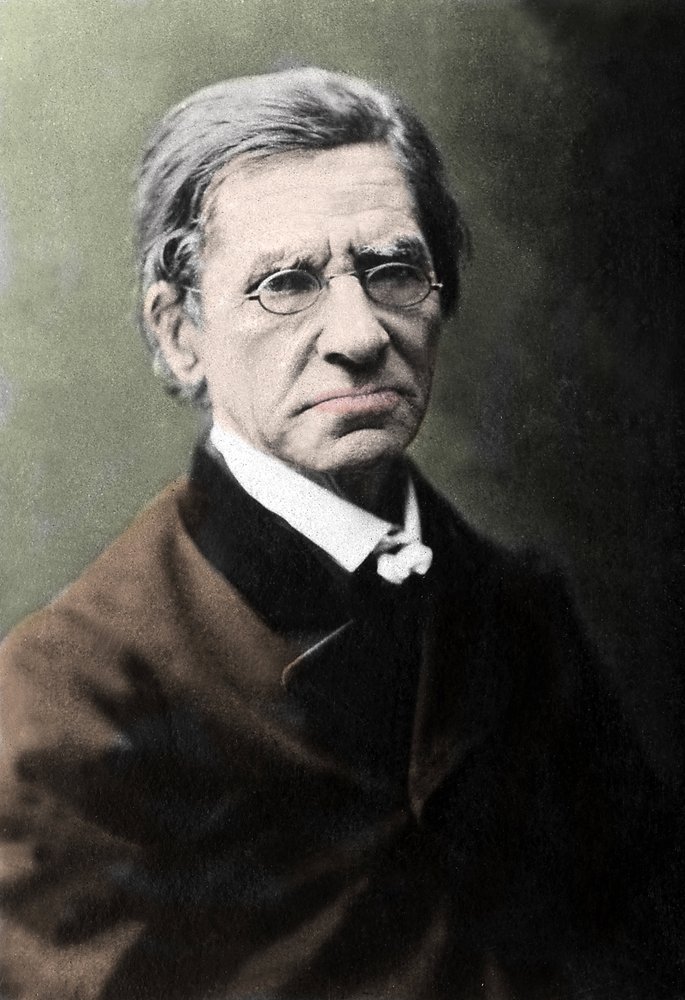 Emile Littre (1801-1881) francia filológus, orvos és politikus portréja. alkotó: Unknown photographer