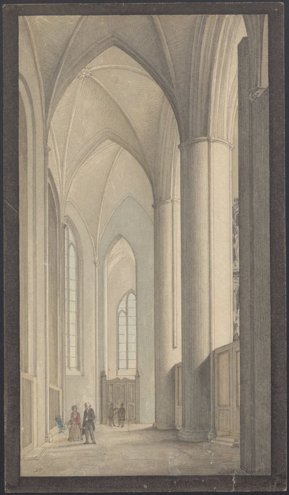 A lübecki székesegyház belseje 1855 alkotó: Vilhelm Dahlerup