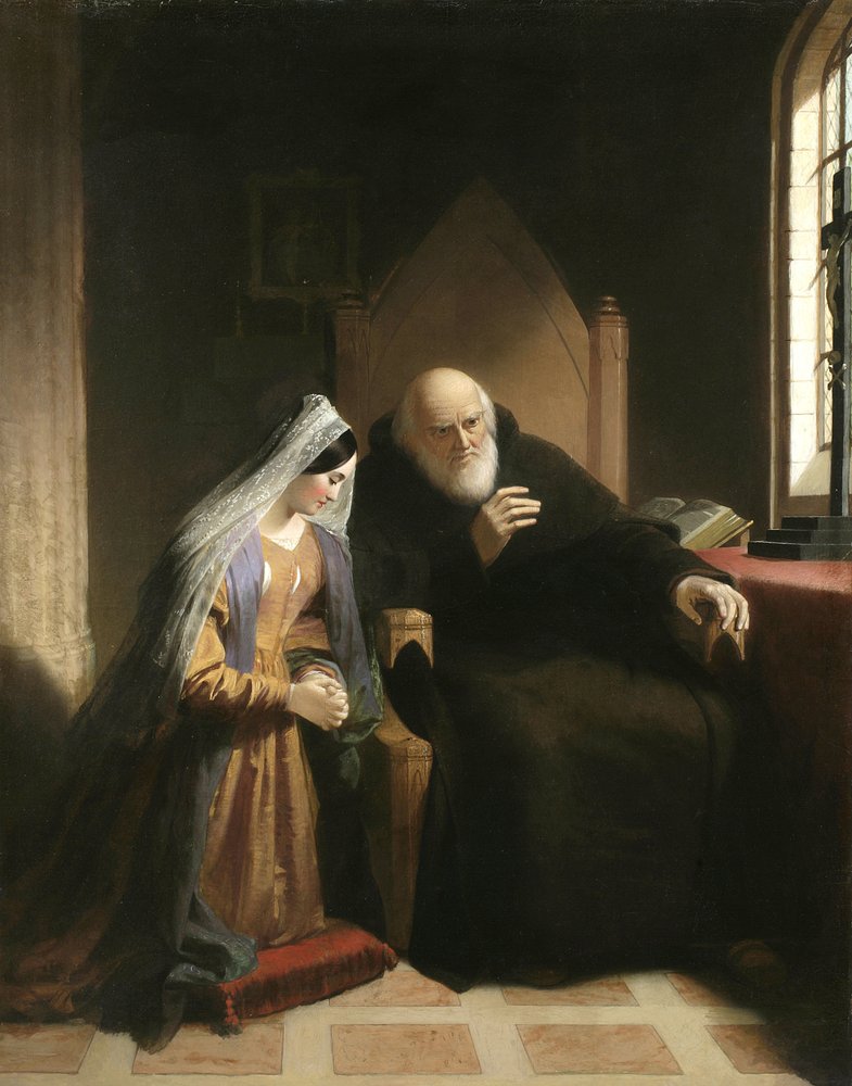 A gyóntatószék, 1847 (olaj, vászon) alkotó: William Edward West