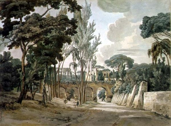 Ősi vízvezetékek a Capodichino közelében, Nápoly, 1780-1782 alkotó: William Pars
