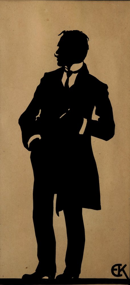 Jurgis Baltrusaitis költő portréja 1873-1944, 1910-es évek. alkotó: Yelisaveta Sergeyevna Kruglikova