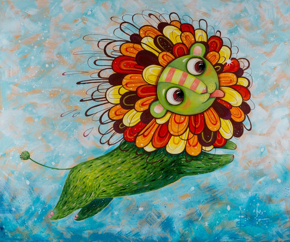 Szeszélyes zöld oroszlán alkotó: Aleksandra Paranchenko