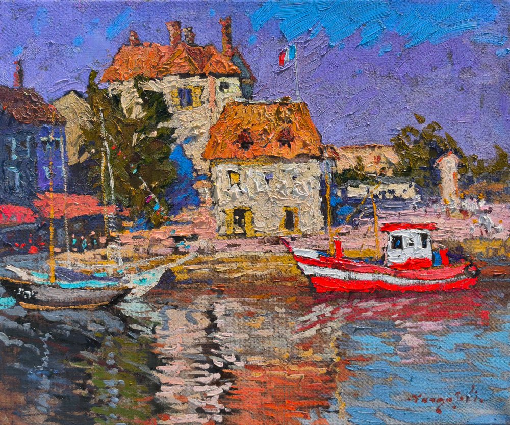 A Vibrant Boats kikötője alkotó: Alexander Shandor
